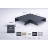 Angle couvertine aluminium 200 mm | Angle 90° acrotère | SuissePliage