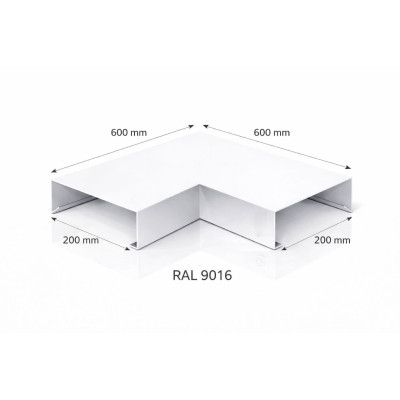 Angle couvertine aluminium 200 mm | Angle 90° acrotère | SuissePliage