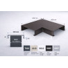 Angle couvertine aluminium 300 mm | Angle 90° acrotère | SuissePliage