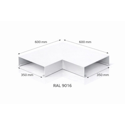 Angle couvertine aluminium 350 mm | Angle 90° acrotère | SuissePliage