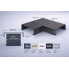 Aluminium coping corner 350 mm | 90° parapet angle | Switzerland