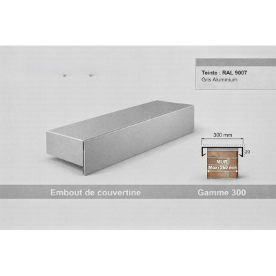 Tappo terminale copertina 300 mm – Alluminio & Acciaio | SuissePliage