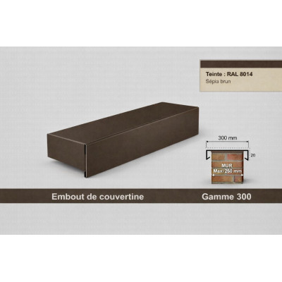 Coping End Cap 300 mm – Aluminium & Steel | SuissePliage