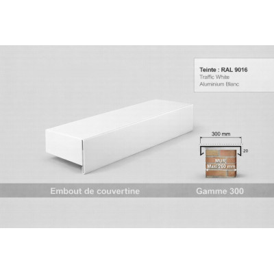 Coping End Cap 300 mm – Aluminium & Steel | SuissePliage