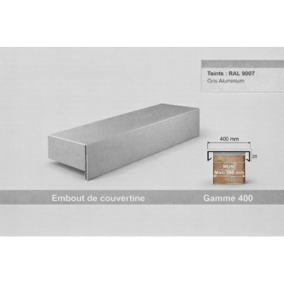 Embout de couvertine 400 mm – Aluminium & Acier | SuissePliage