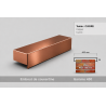 Coping End Cap 400 mm – Aluminium & Steel | SuissePliage