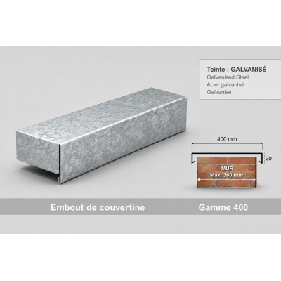 Abschlusskappe Abdeckprofil 350 mm – Alu & Stahl | SuissePliage
