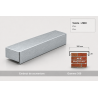 Embout de couvertine 350 mm – Aluminium & Acier | SuissePliage