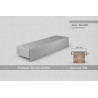 Coping End Cap 350 mm – Aluminium & Steel | SuissePliage