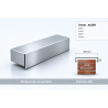 Embout de couvertine 250 mm – Aluminium & Acier | SuissePliage
