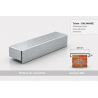 Coping End Cap 250 mm – Aluminium & Steel | SuissePliage