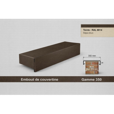 Tappo terminale copertina 350 mm – Alluminio & Acciaio | SuissePliage
