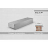 Embout de couvertine 150 mm – Aluminium & Acier | SuissePliage