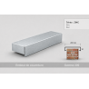 Coping End Cap 200 mm – Aluminium & Steel | SuissePliage
