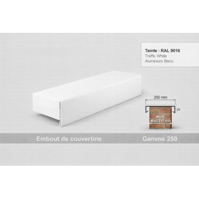 Coping End Cap 250 mm – Aluminium & Steel | SuissePliage