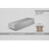 Embout de couvertine 250 mm – Aluminium & Acier | SuissePliage