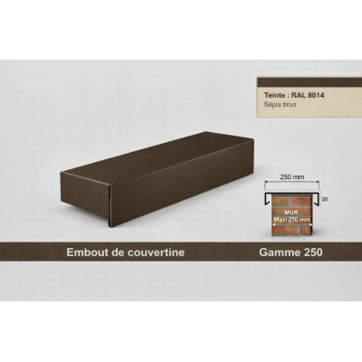 Tappo terminale copertina 250 mm – Alluminio & Acciaio | SuissePliage