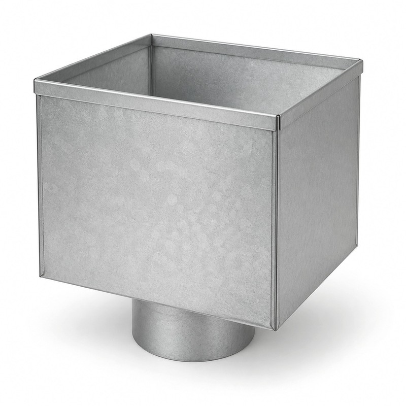 Boite a eau D100 aluminium RAL 9016 - SuissePliage