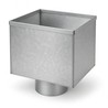 Boite a eau D100 aluminium RAL 9016 - SuissePliage