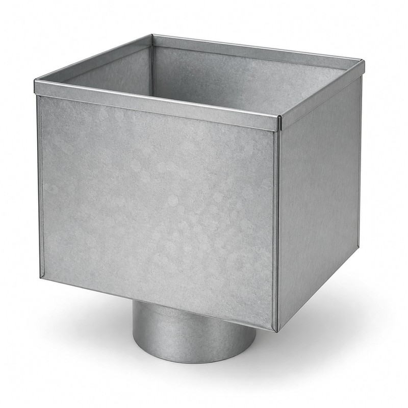 Boite a eau D100 aluminium RAL 7035 - SuissePliage