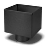Boite a eau D100 aluminium RAL 9005 - SuissePliage