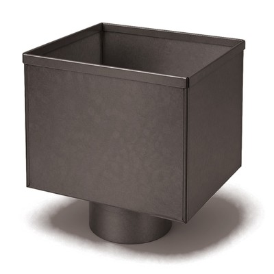 Boite a eau D100 aluminium RAL 8019 - SuissePliage