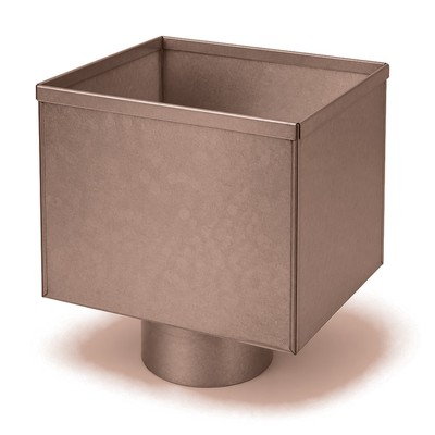 Boite a eau D100 aluminium RAL 8004 - SuissePliage