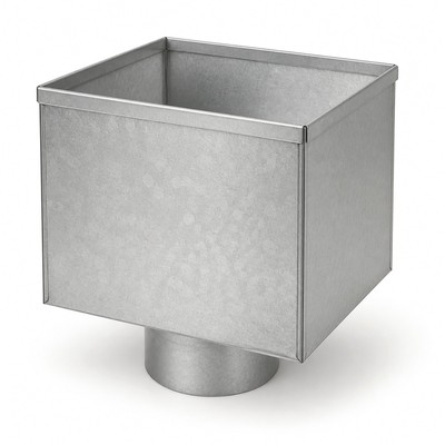 Boite a eau D100 aluminium RAL 9010 - SuissePliage