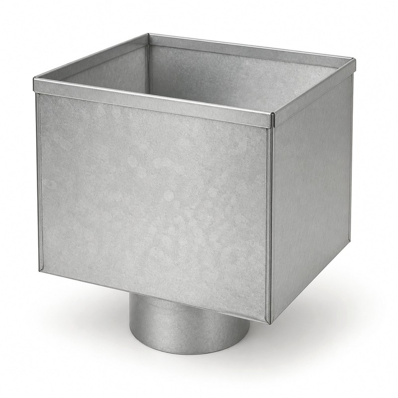 Boite a eau D100 aluminium RAL 9010 - SuissePliage