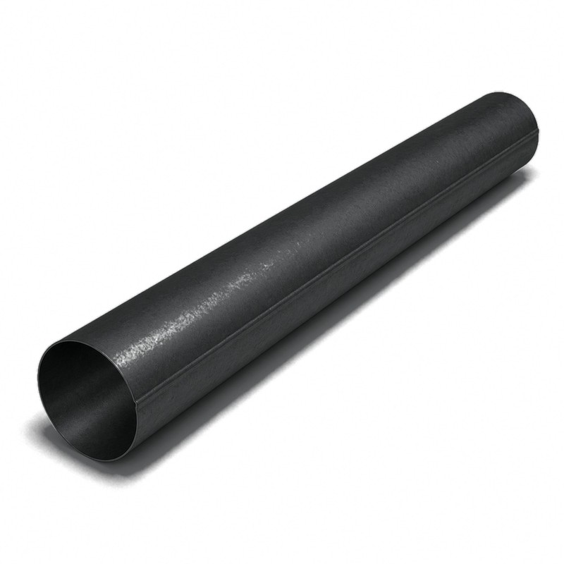 Tuyau de descente D100 zinc noir 2M - SuissePliage