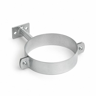 Collier de descente D100 aluminium RAL 9016 - SuissePliage