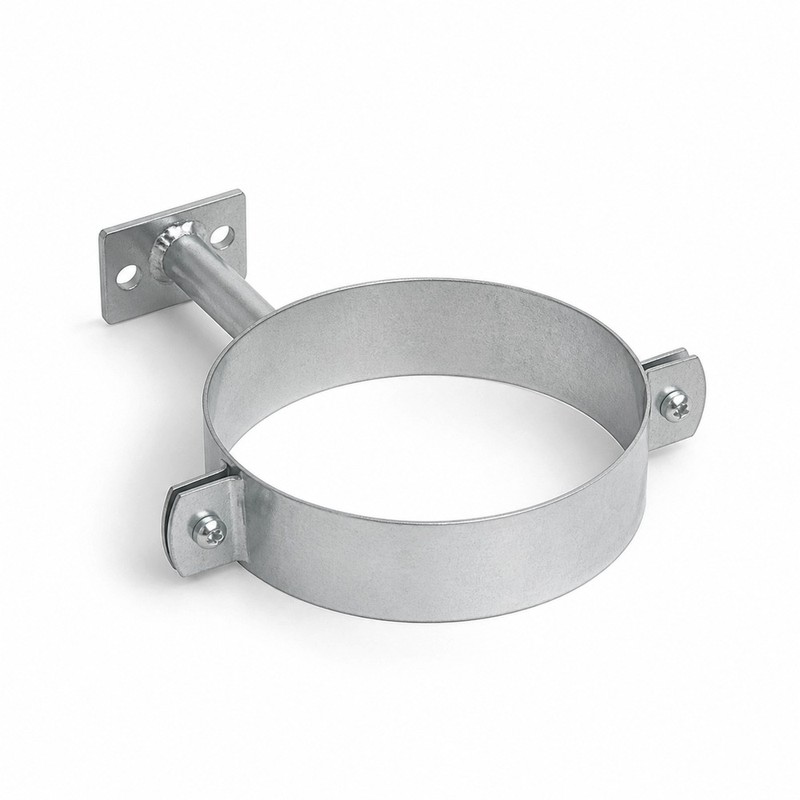Collier de descente D100 aluminium RAL 7035 - SuissePliage