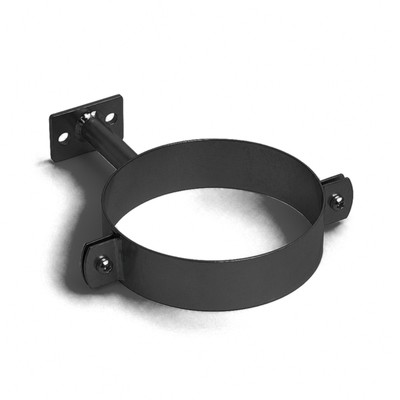 Collier de descente D100 aluminium RAL 9005 - SuissePliage