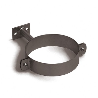 Collier de descente D100 aluminium RAL 8019 - SuissePliage
