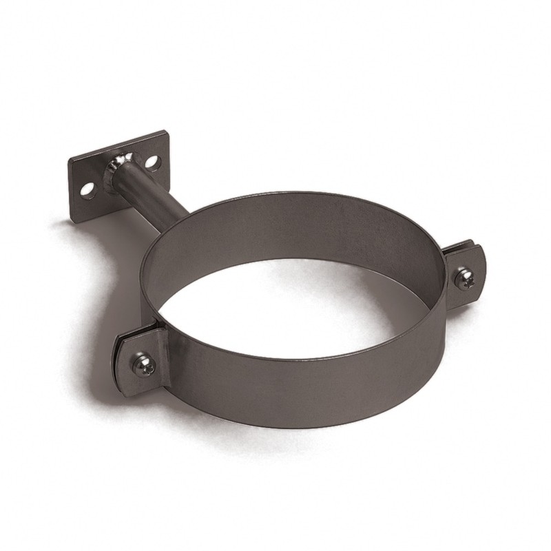 Collier de descente D100 aluminium RAL 8019 - SuissePliage
