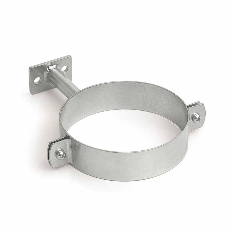 Collier de descente D100 aluminium RAL 1015 - SuissePliage