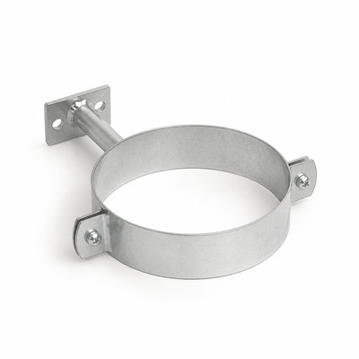 Collier de descente D100 aluminium RAL 9010 - SuissePliage