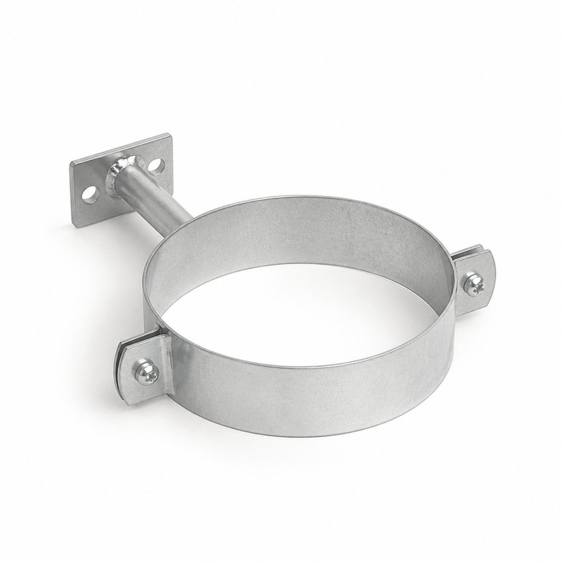 Collier de descente D100 aluminium RAL 9010 - SuissePliage