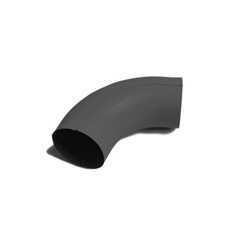 Coude de descente D100 zinc noir 85 - SuissePliage