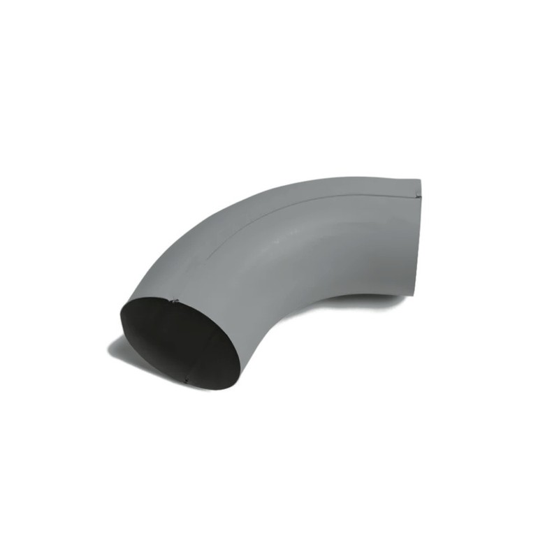 Coude de descente D100 zinc gris 85 - SuissePliage