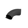 Coude de descente D100 aluminium RAL 9005 72 - SuissePliage