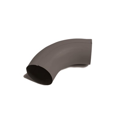 Coude de descente D100 aluminium RAL 8019 72 - SuissePliage