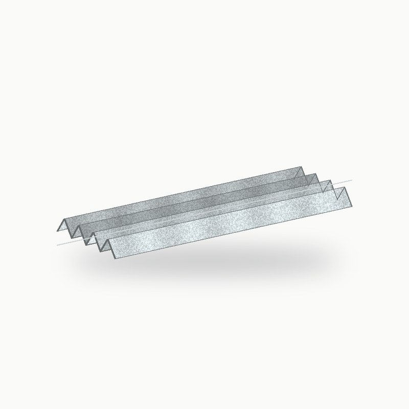 Closoir crante metallique 2 m acier 2 m - SuissePliage