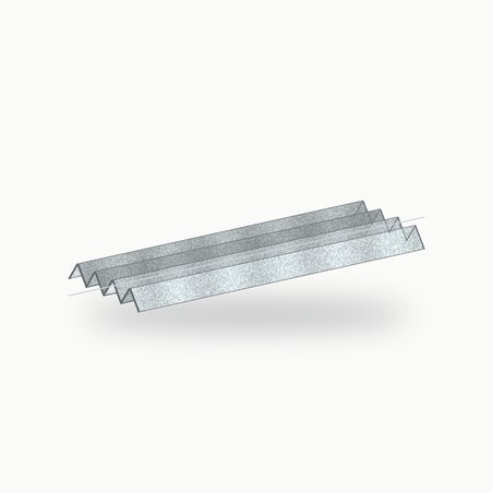 Closoir crante metallique 2 m acier 2 m - SuissePliage