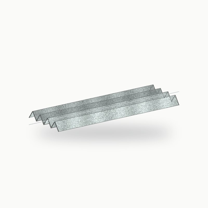 Closoir crante metallique 2 m galva 2 m - SuissePliage