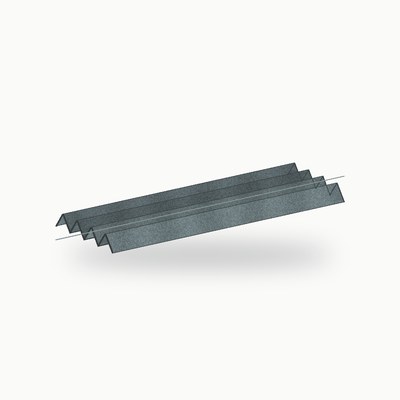 Closoir crante metallique 2 m zinc gris 2 m - SuissePliage