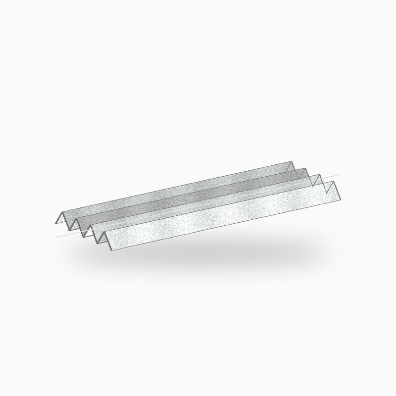 Closoir crante metallique 2 m inox 2 m - SuissePliage