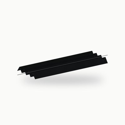 Closoir crante metallique 2 m alu RAL 9005 2 m - SuissePliage