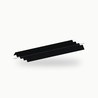 Closoir crante metallique 2 m alu RAL 9005 2 m - SuissePliage