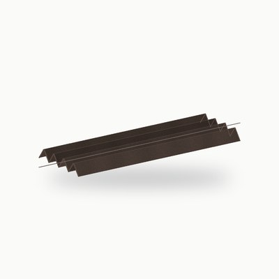 Closoir crante metallique 2 m alu RAL 8019 2 m - SuissePliage